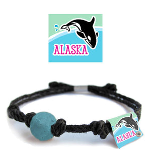 Alaska whale bracelet
